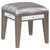 Leighton Vanity Desk & Stool Silver