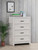 Brantford 4-Drawer Chest Coastal White