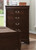 Louis Philippe Chest 48.25" Brown