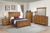 Brenner Full Bed 4 Piece Set Wood Light Brown