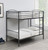 Anson Twin over Twin Bunk Bed With Ladder Gray