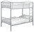 Anson Twin over Twin Bunk Bed With Ladder White