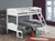 Arlo Twin over Full Bunk Bed 64" Wood White