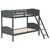 Arlo Twin over Twin Bunk Bed 64" Wood Gray