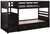 Elliott Twin over Twin Stairway Bunk Bed Brown