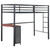 Fisher Twin Workstation Loft Bed Gray