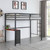 Fisher Twin Workstation Loft Bed Gray