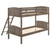 Flynn Twin over Twin Bunk Bed Light Brown