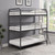 Garner Triple Twin Bunk Bed With Ladder Gray