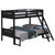 Littleton Twin over Full Bunk Bed 64" Black