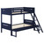 Littleton Twin over Full Bunk Bed Blue