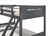 Littleton Twin over Full Bunk Bed Gray