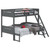 Littleton Twin over Full Bunk Bed Gray
