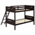 Littleton Twin over Twin Bunk Bed 64" Brown
