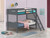 Littleton Twin over Twin Bunk Bed Gray