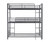 Maynard Metal Triple Twin Bunk Bed Gray