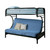 Montgomery Twin over Futon Bunk Bed Blue