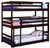 Sandler Twin over Twin over Twin Triple Bunk Bed