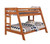 Wrangle Hill Twin over Full Bunk Bed Light Brown