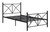 Hart Metal Full Platform Bed Black