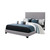 Boyd Upholstered Bed Twin Light Gray