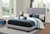 Boyd Upholstered Bed Twin Light Gray