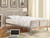 Cooper Metal Bed Twin Bed Pearl Silver