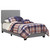 Dorian Upholstered Bed Twin Gray