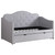 Elmore Upholstered Twin Day Bed With Trundle Pearl Silver