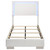 Felicity Twin Bed Wood White