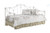 Halladay Metal Day Bed With Floral Frame White