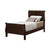 Louis Philippe Twin Bed Brown