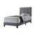 Mapes Upholstered Bed Twin Light Gray