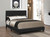 Mauve Upholstered Bed Twin Black