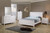 Selena Twin Sleigh Platform Bed White