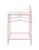 Massi 1-Shelf Nightstand With Glass Top Pink