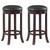 Aboushi Swivel Bar Stool (Set of 2) 29" Black