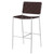 Adelaide Upholstered Bar Stool With Open Back Brown