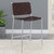 Adelaide Upholstered Counter Height Stool With Open Back Brown