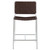 Adelaide Upholstered Counter Height Stool With Open Back Brown