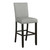 Adlar Solid Back Upholstered Bar Stools (Set of 2) Light Gray