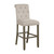 Balboa Tufted Back Bar Stools (Set of 2) Beige And Rustic Brown