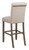 Balboa Tufted Back Bar Stools (Set of 2) Beige And Rustic Brown