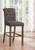 Balboa Tufted Back Bar Stools (Set of 2) Gray And Rustic Brown