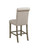 Balboa Tufted Back Counter Height Stools (Set of 2) Beige And Rustic Brown