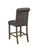 Balboa Tufted Back Counter Height Stools (Set of 2) Gray And Rustic Brown