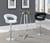 Barraza Adjustable Height Bar Stool White