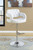 Brandi Adjustable Height Bar Stool White 29"