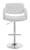 Brandi Adjustable Height Bar Stool White 29"