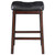 Donald Upholstered Counter Height Stools (Set of 2) Black And Cappuccino